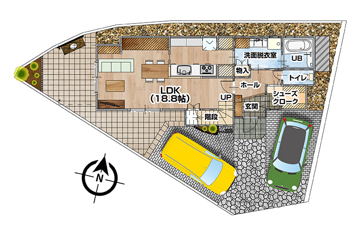 奈良市南紀寺町 1号地 間取り図