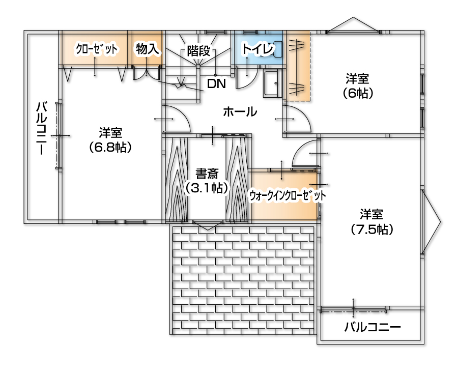 2F間取り図