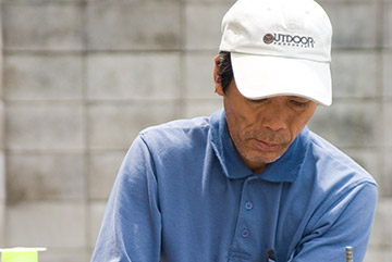 タイル職人　松井